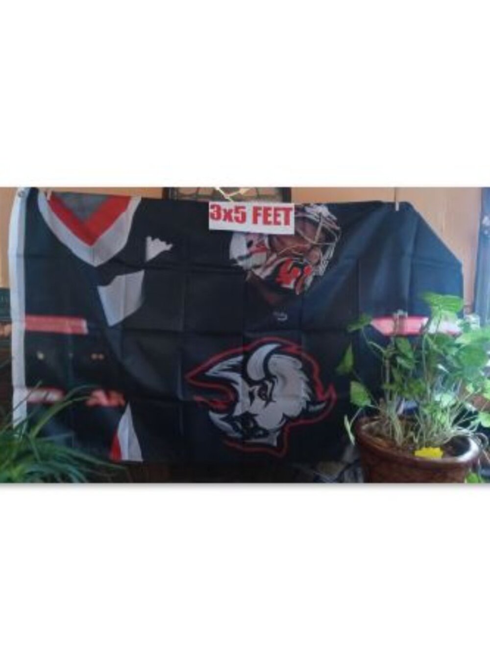 Buffalo Sabres Craig Anderson Goat Head Jersey NHL 3X5 Feet Flag Banner